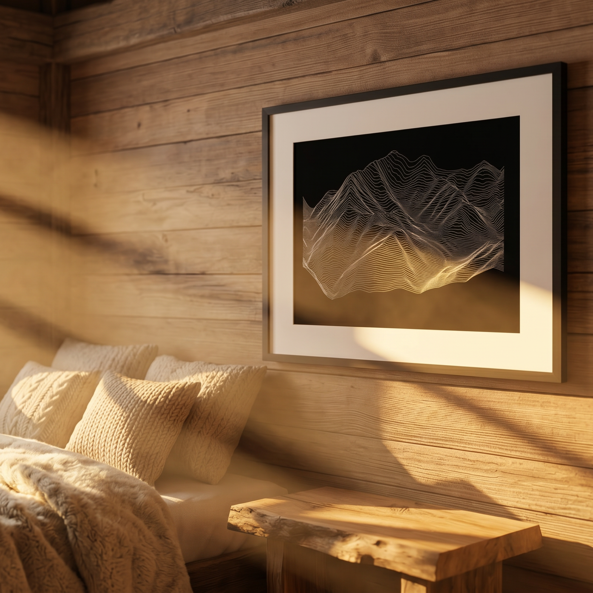 Illustration topographique de Megève, détail massif — Alta Ateliers